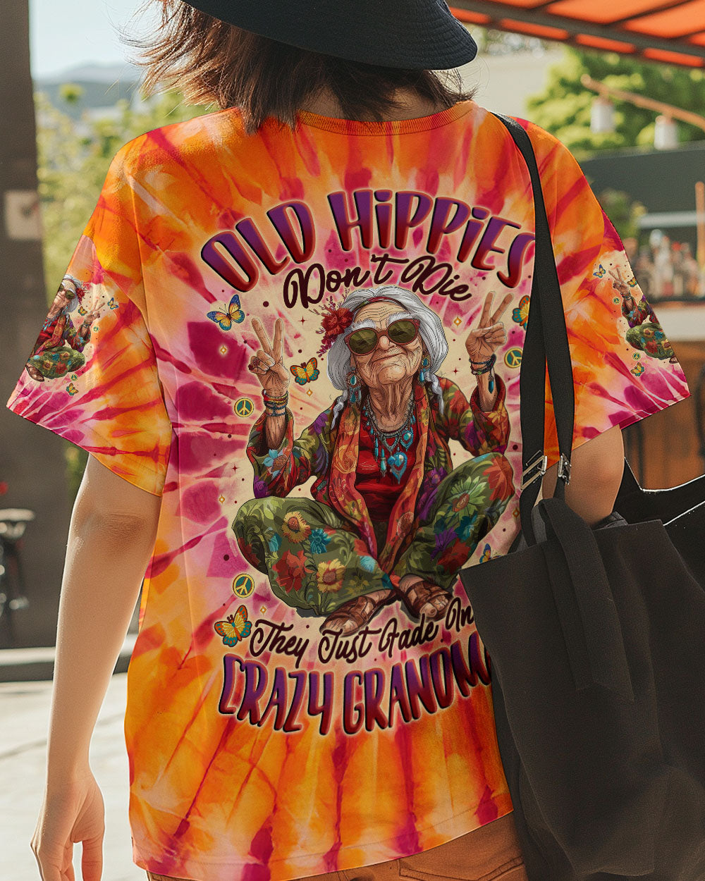 Old Hippies Into Crazy Grandmas Tie Dye Funny Hippie Grandma AOP Shirts _3_ 3GFIQ