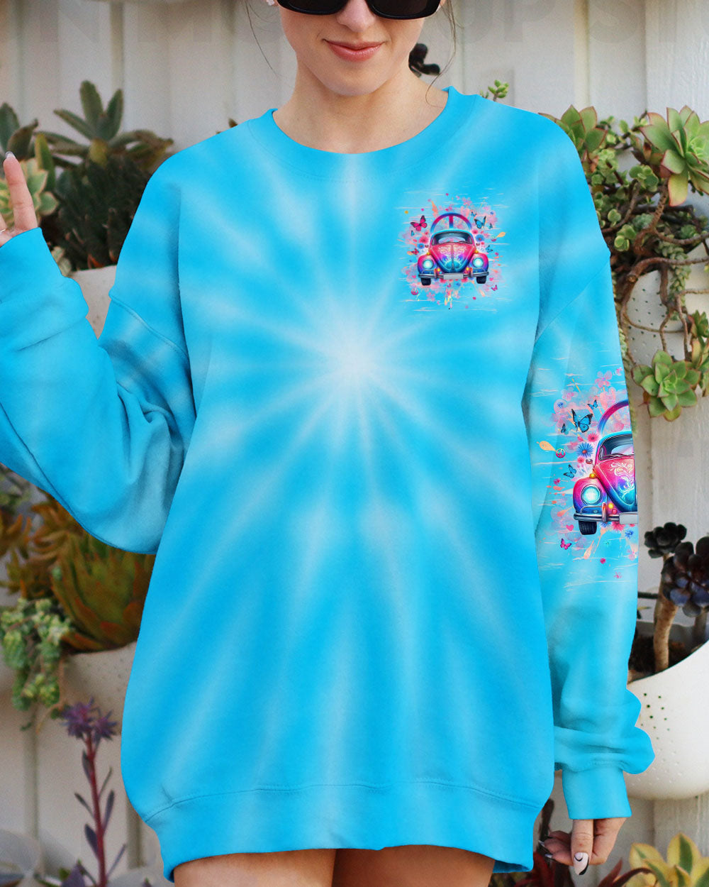 Older Now But I_E2_80_99m Still Runnin_E2_80_99 Against the Wind Blue Vintage Hippie Car AOP Shirts _8_ MZO6c