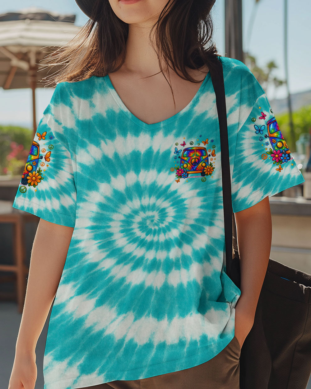 Older Now But I_E2_80_99m Still Runnin_E2_80_99 Against the Wind Hippie Bus Tie Dye Graphic AOP Shirts _6_ GHUvB