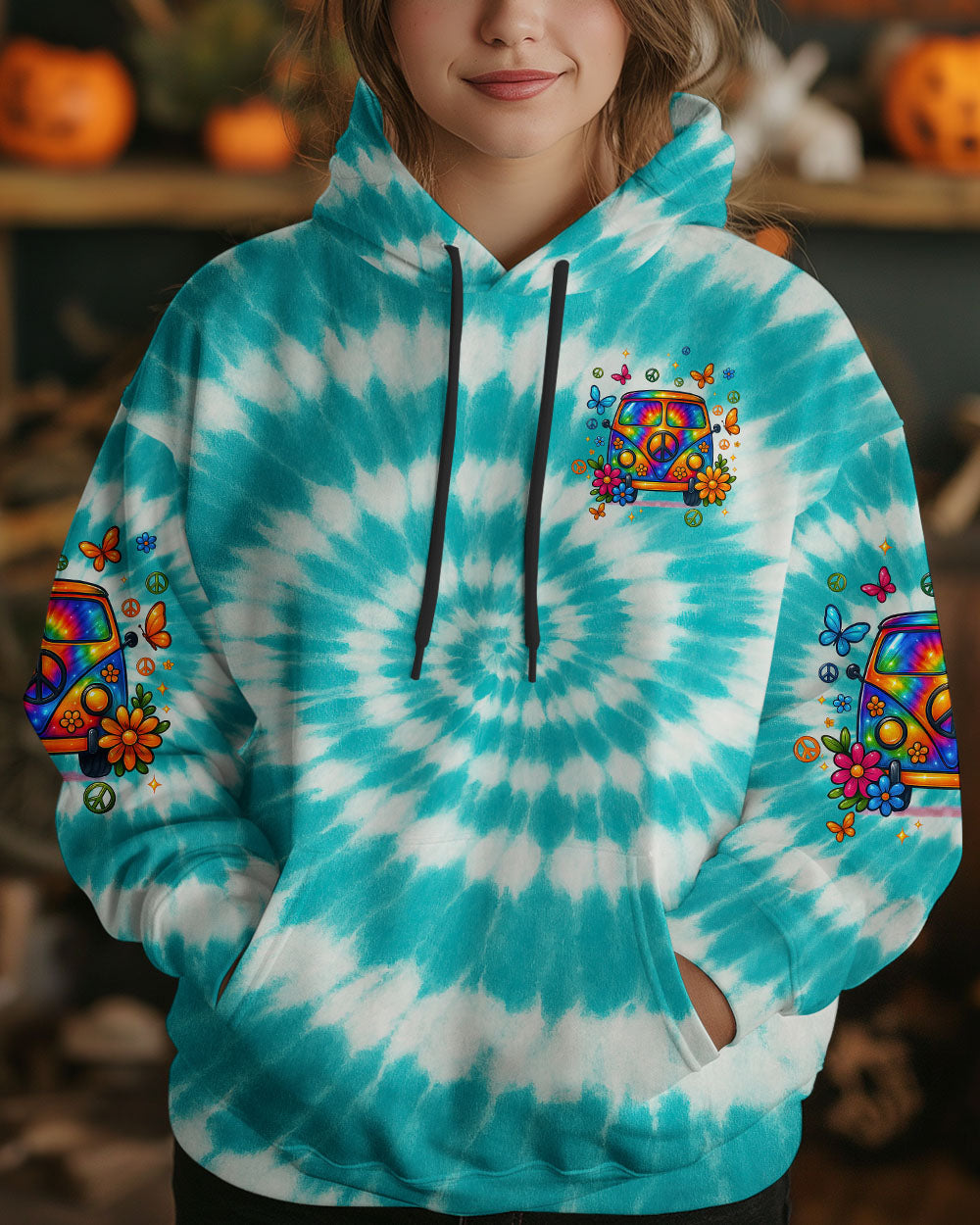 Older Now But I_E2_80_99m Still Runnin_E2_80_99 Against the Wind Hippie Bus Tie Dye Graphic AOP Shirts _7_ P4CWj