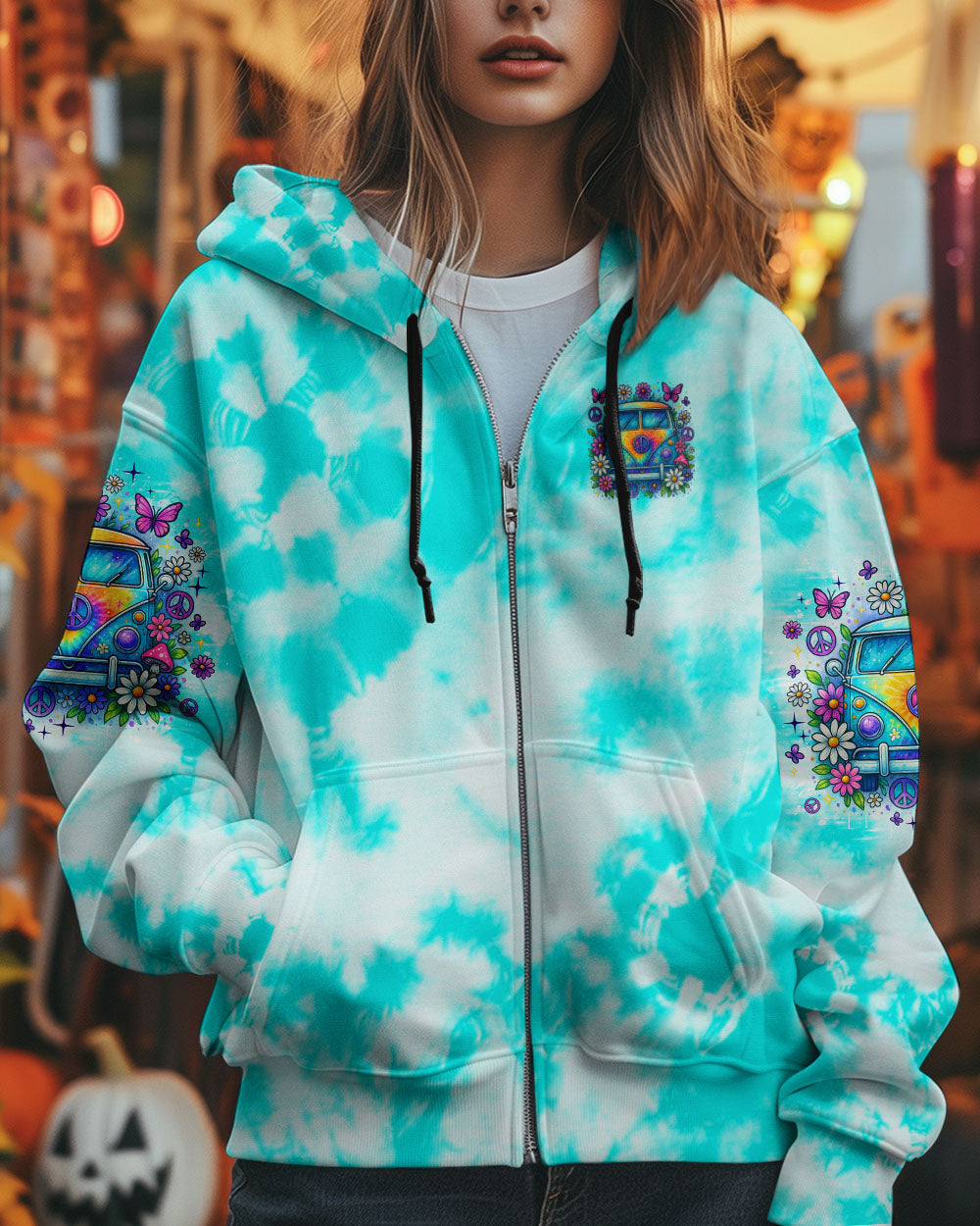 Older Now But I_E2_80_99m Still Runnin_E2_80_99 Against the Wind Hippie Van Tie Dye AOP Shirts _10_ GZCUh