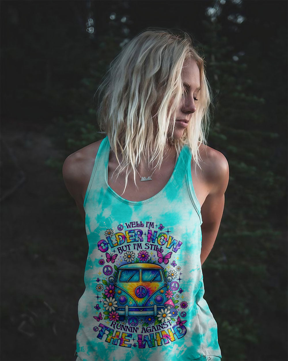 Older Now But I_E2_80_99m Still Runnin_E2_80_99 Against the Wind Hippie Van Tie Dye AOP Shirts _11_ lSFeA