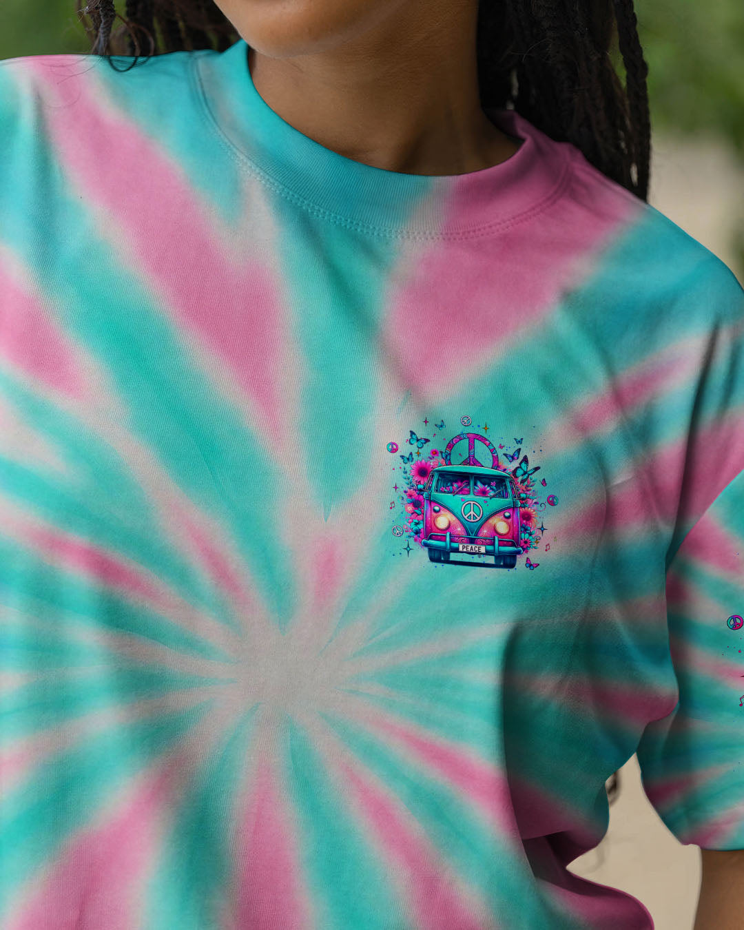 Older Now But I_E2_80_99m Still Runnin_E2_80_99 Against the Wind Hippie Van Tie Dye Design AOP Shirts _3_ yf4We