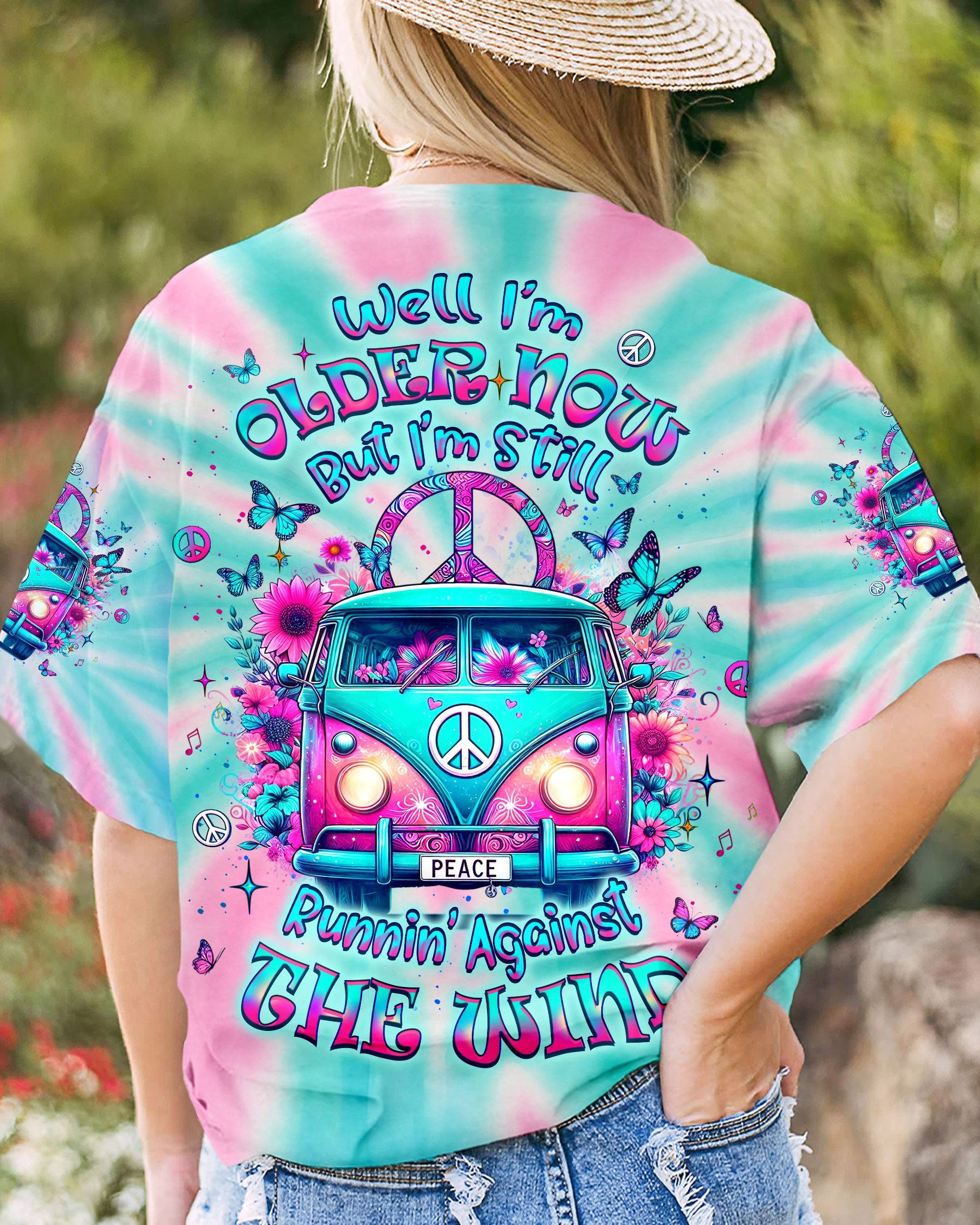 Older Now But I_E2_80_99m Still Runnin_E2_80_99 Against the Wind Hippie Van Tie Dye Design AOP Shirts _4_ EeVRL
