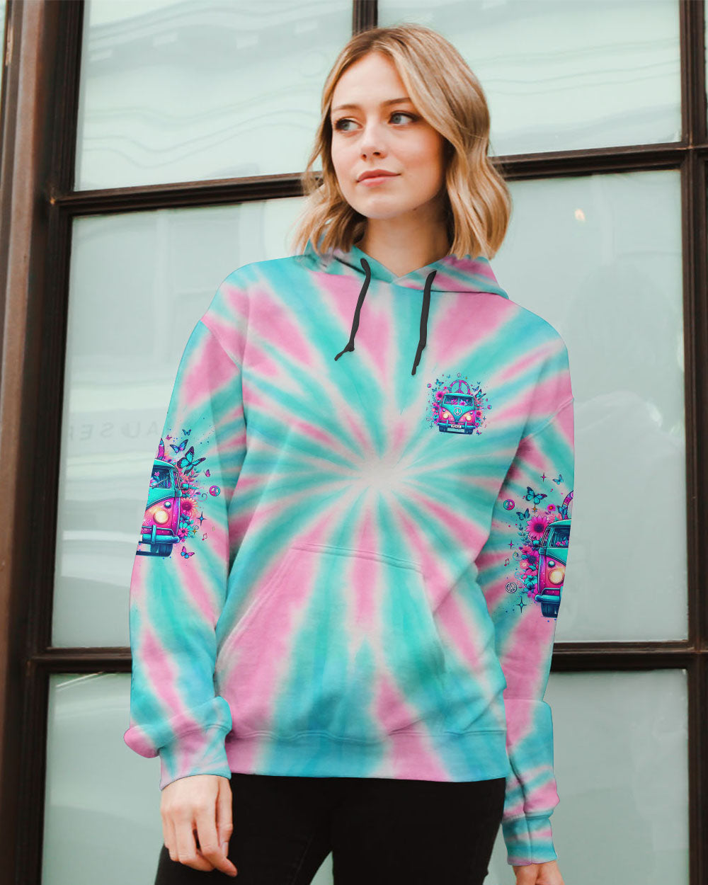 Older Now But I_E2_80_99m Still Runnin_E2_80_99 Against the Wind Hippie Van Tie Dye Design AOP Shirts _7_ IShWc