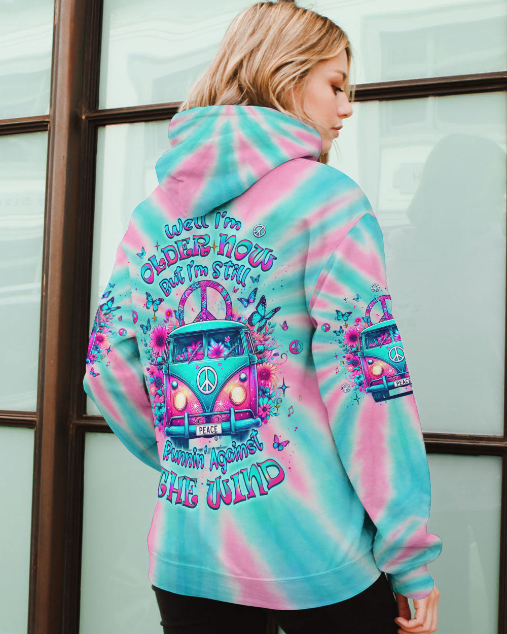 Older Now But I_E2_80_99m Still Runnin_E2_80_99 Against the Wind Hippie Van Tie Dye Design AOP Shirts _8_ TEOnC