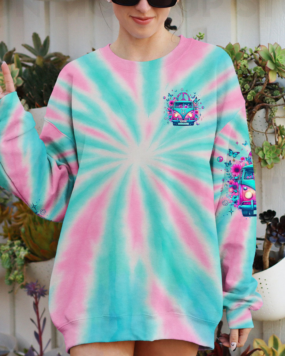 Older Now But I_E2_80_99m Still Runnin_E2_80_99 Against the Wind Hippie Van Tie Dye Design AOP Shirts _9_ dNegU