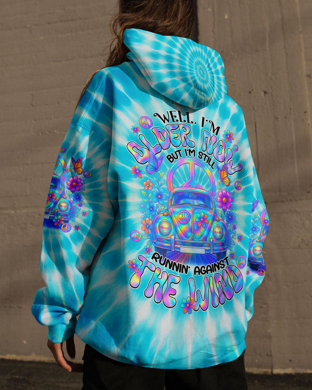 Older Now But I_E2_80_99m Still Runnin_E2_80_99 Against the Wind Retro Hippie Car Tie Dye AOP Shirts _7_ vJ8pe