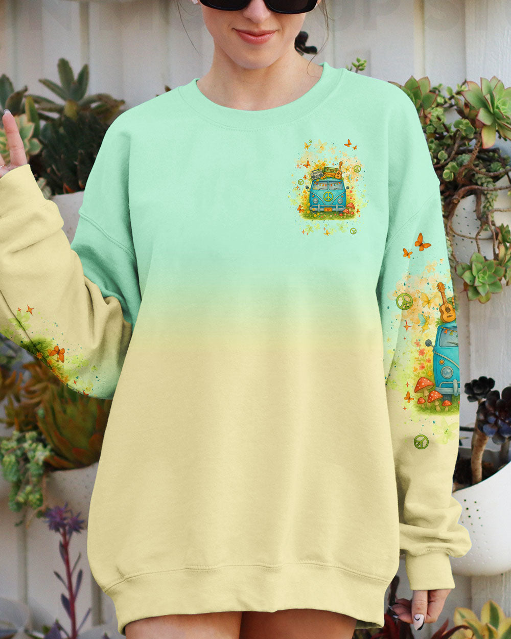 Older Now But I_E2_80_99m Still Runnin_E2_80_99 Against the Wind Retro Hippie Van AOP Shirts _9_ edv7E