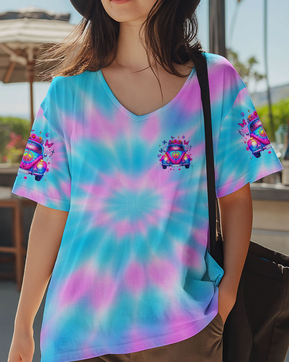 Older Now But I_E2_80_99m Still Runnin_E2_80_99 Against the Wind Tie Dye Hippie Car Graphic AOP Shirts _5_ iN3ZE