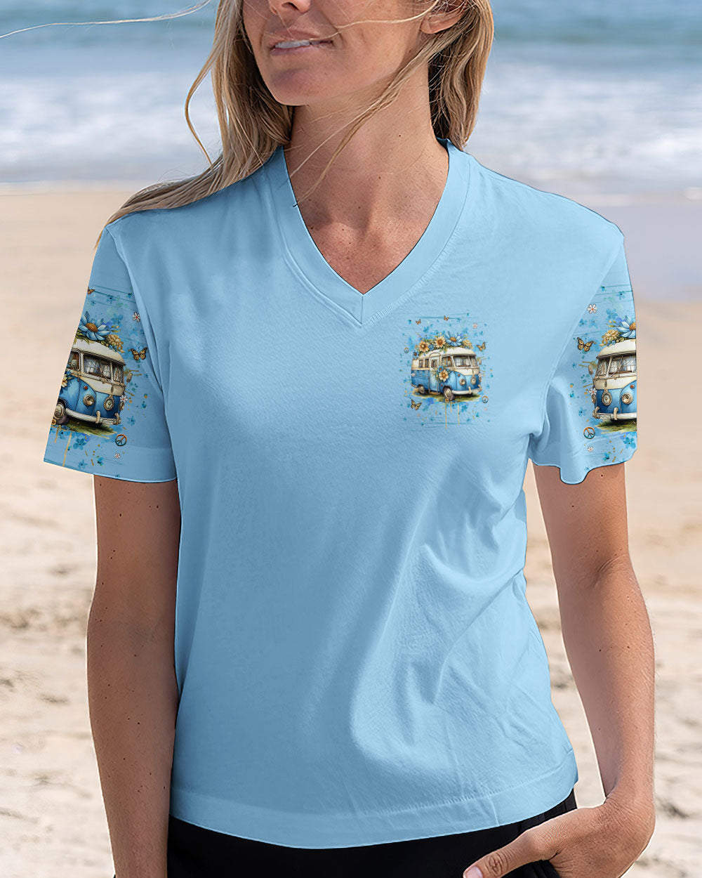 Older Now But Im Still Runnin Against The Wind Retro VW Van AOP Shirts _12_ ItXcm