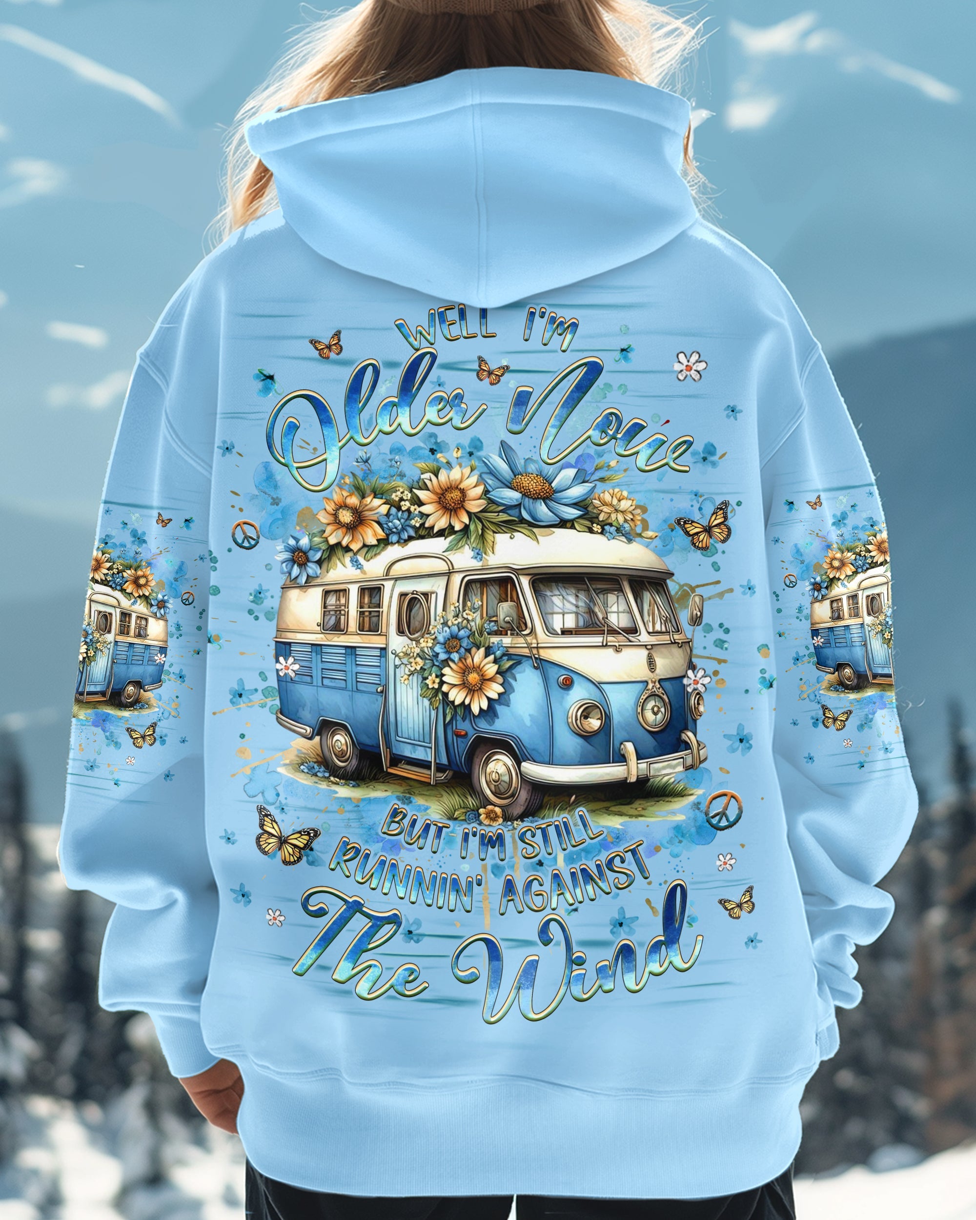 Older Now But Im Still Runnin Against The Wind Retro VW Van AOP Shirts _1_ TovKc