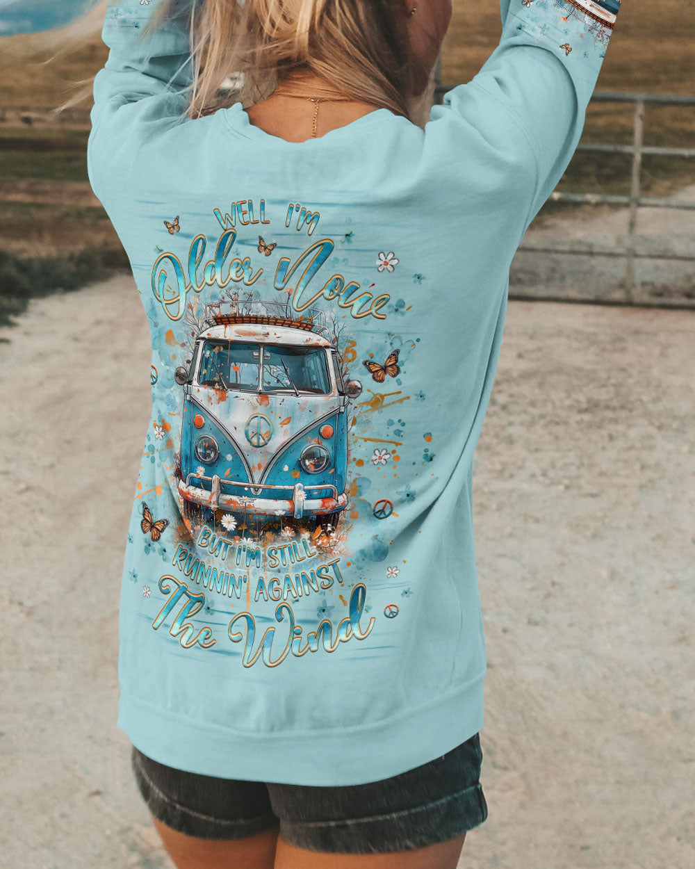 Older Now But Im Still Runnin Against The Wind Vintage VW Van AOP Shirts _10_ HKr8y