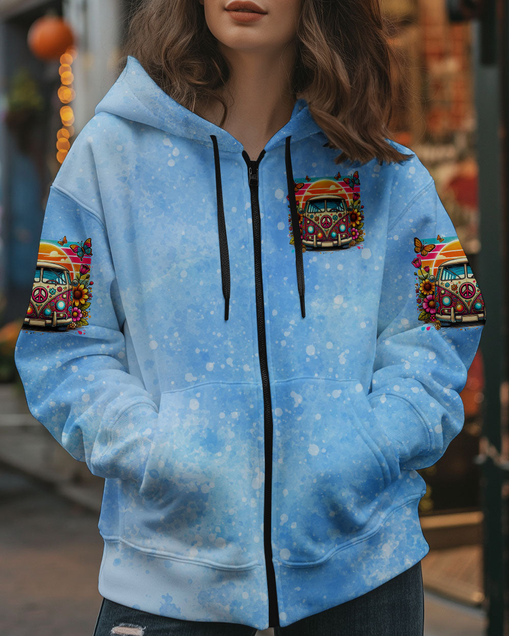 Older Now But Im Still Runnin Against the Wind Floral VW Bus Graphic AOP Shirts _10_ X2IOl