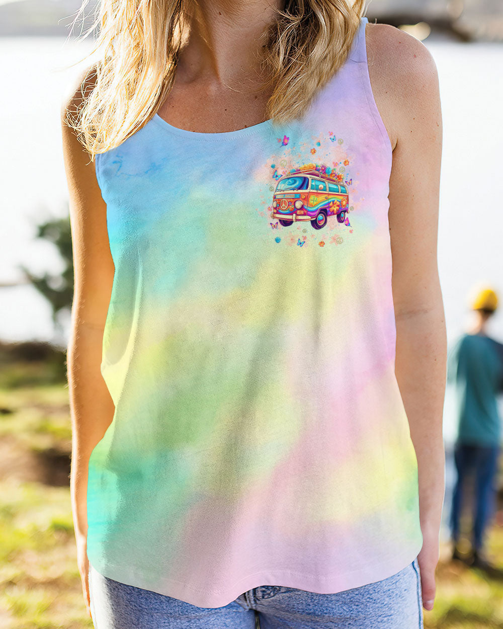 Older Now But Im Still Runnin Against the Wind Peace Van and Flowers AOP Shirts _10_ GKvhf