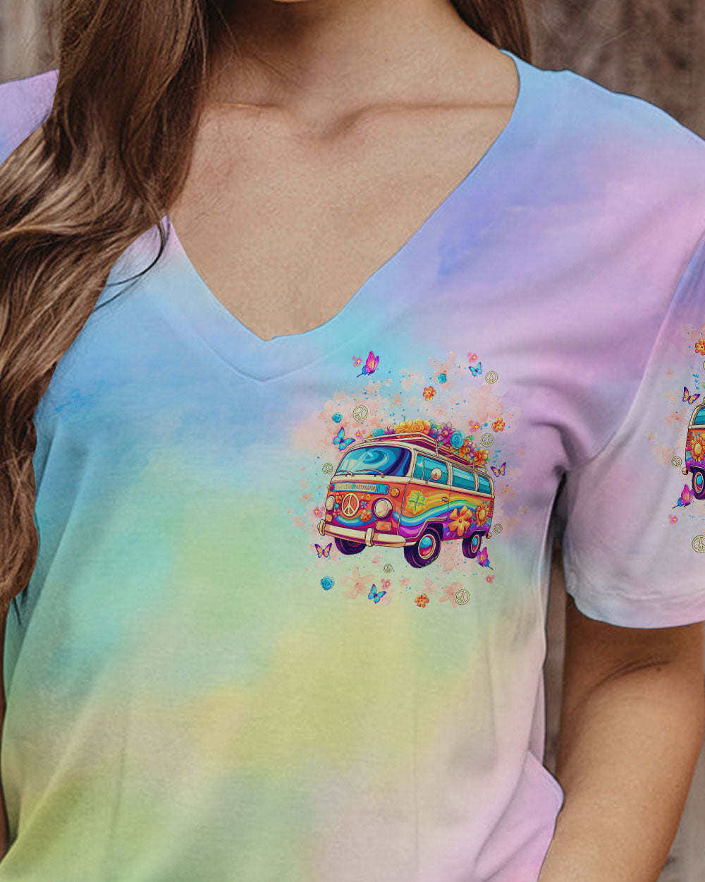 Older Now But Im Still Runnin Against the Wind Peace Van and Flowers AOP Shirts _2_ eJa4e