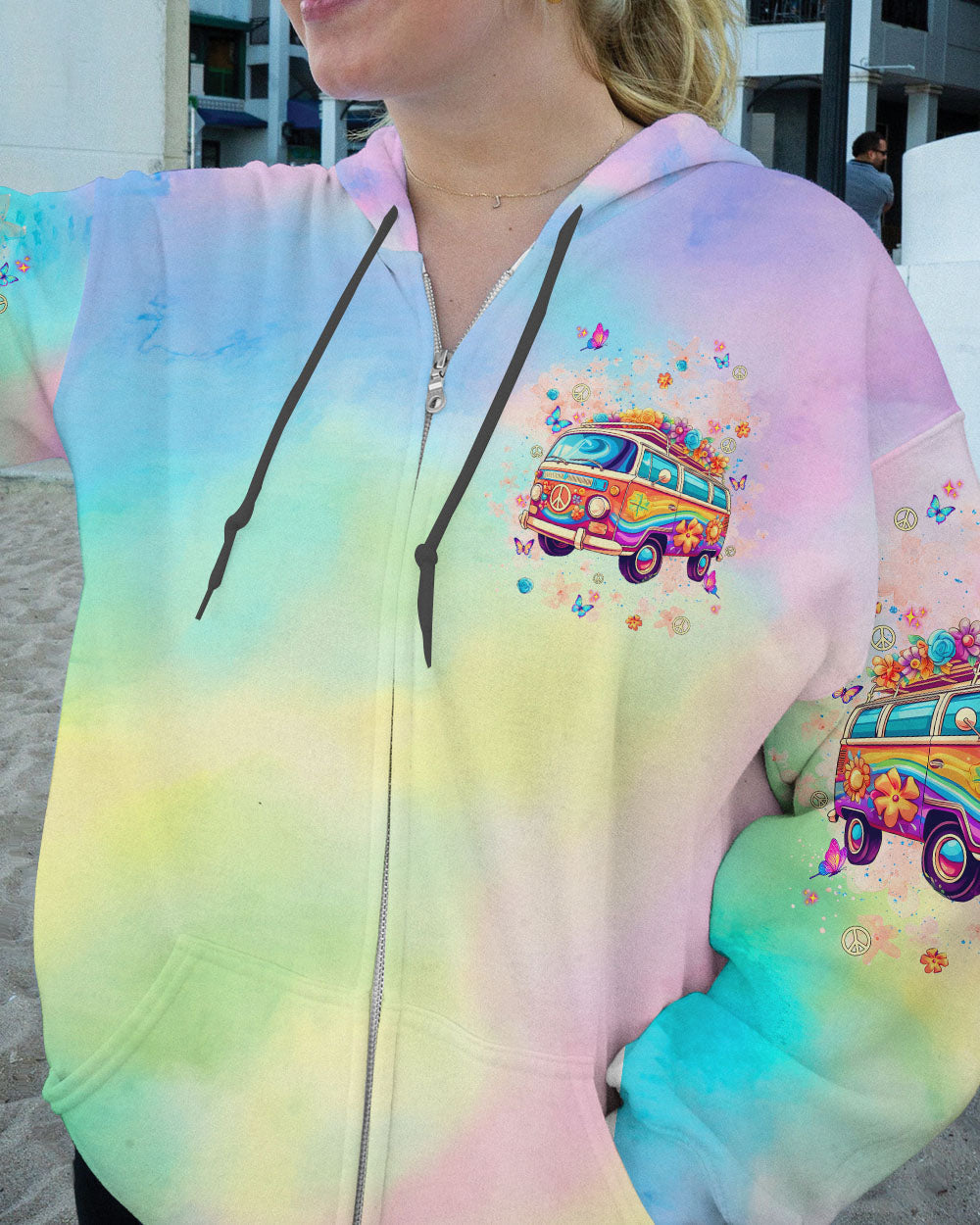 Older Now But Im Still Runnin Against the Wind Peace Van and Flowers AOP Shirts _8_ a4jsX