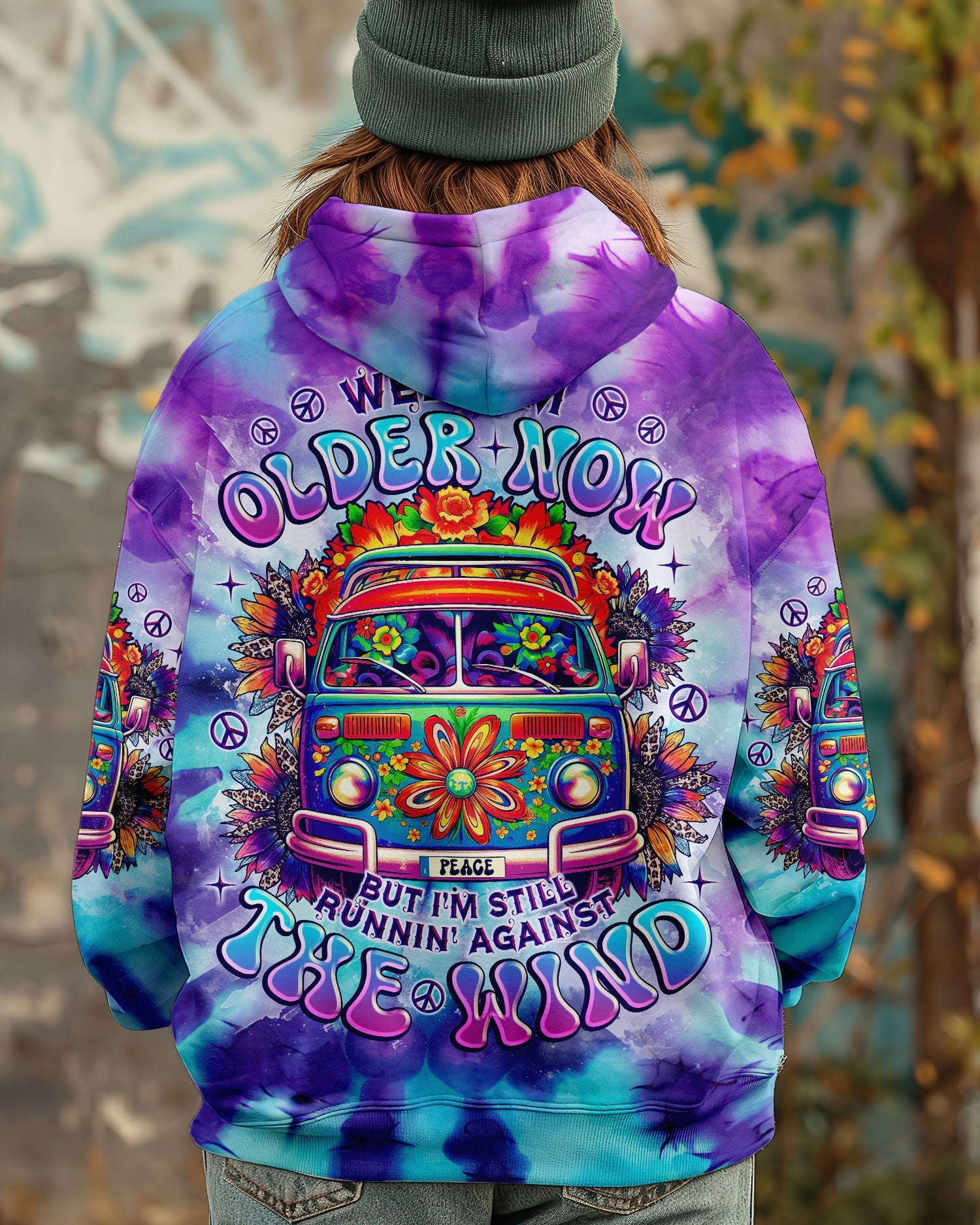 Older Now But Im Still Runnin Against the Wind Psychedelic Bus Tie Dye AOP Shirts _3_ 9nicE