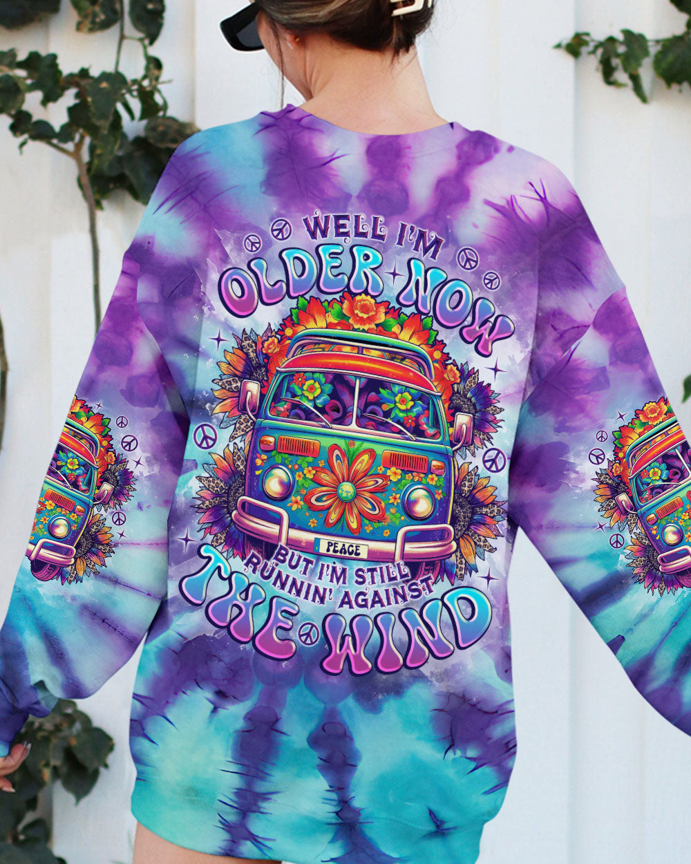 Older Now But Im Still Runnin Against the Wind Psychedelic Bus Tie Dye AOP Shirts _5_ ZXy0A