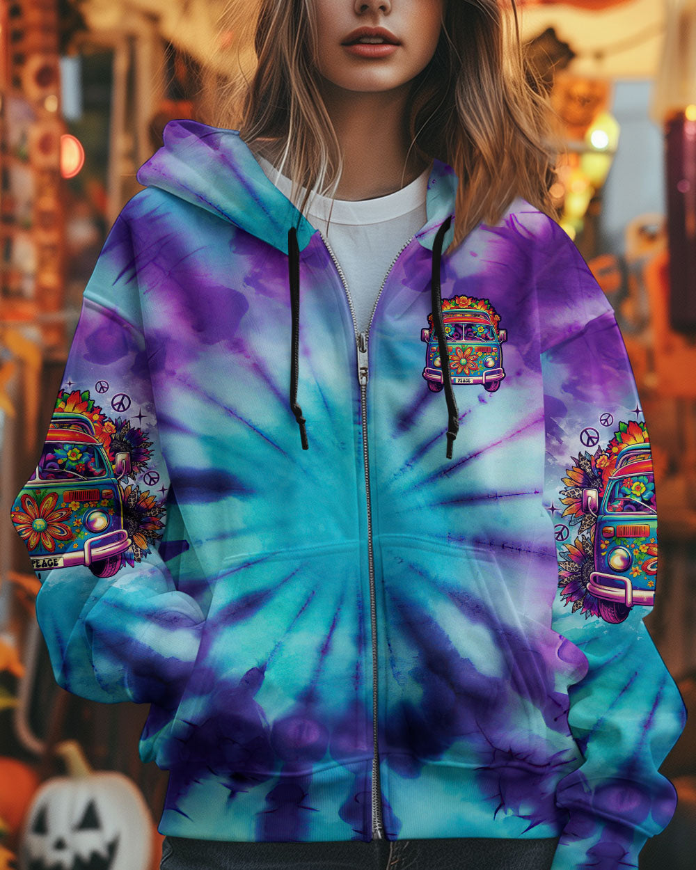 Older Now But Im Still Runnin Against the Wind Psychedelic Bus Tie Dye AOP Shirts _6_ nPz5K