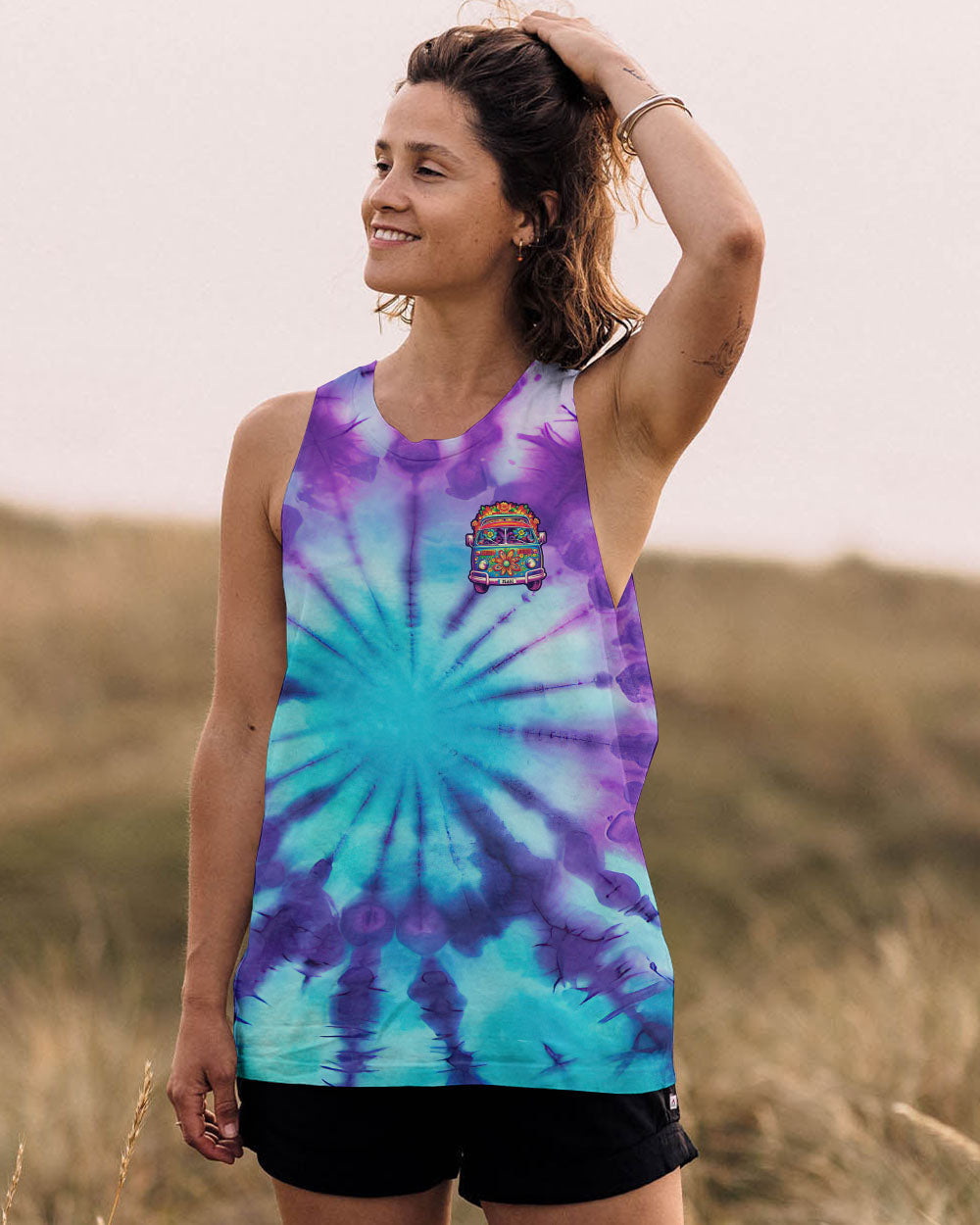 Older Now But Im Still Runnin Against the Wind Psychedelic Bus Tie Dye AOP Shirts _8_ GIPeF