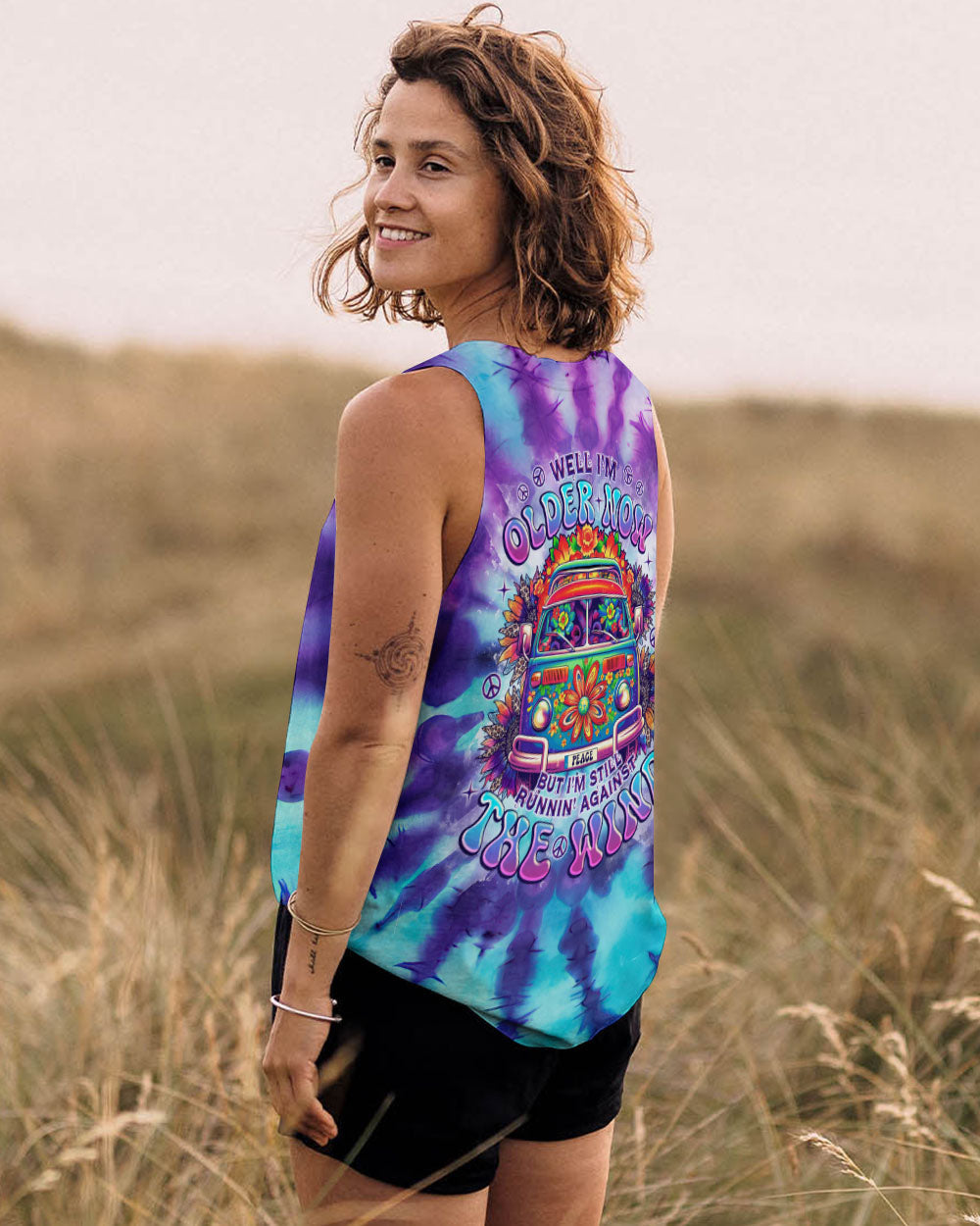 Older Now But Im Still Runnin Against the Wind Psychedelic Bus Tie Dye AOP Shirts _9_ n3OmZ