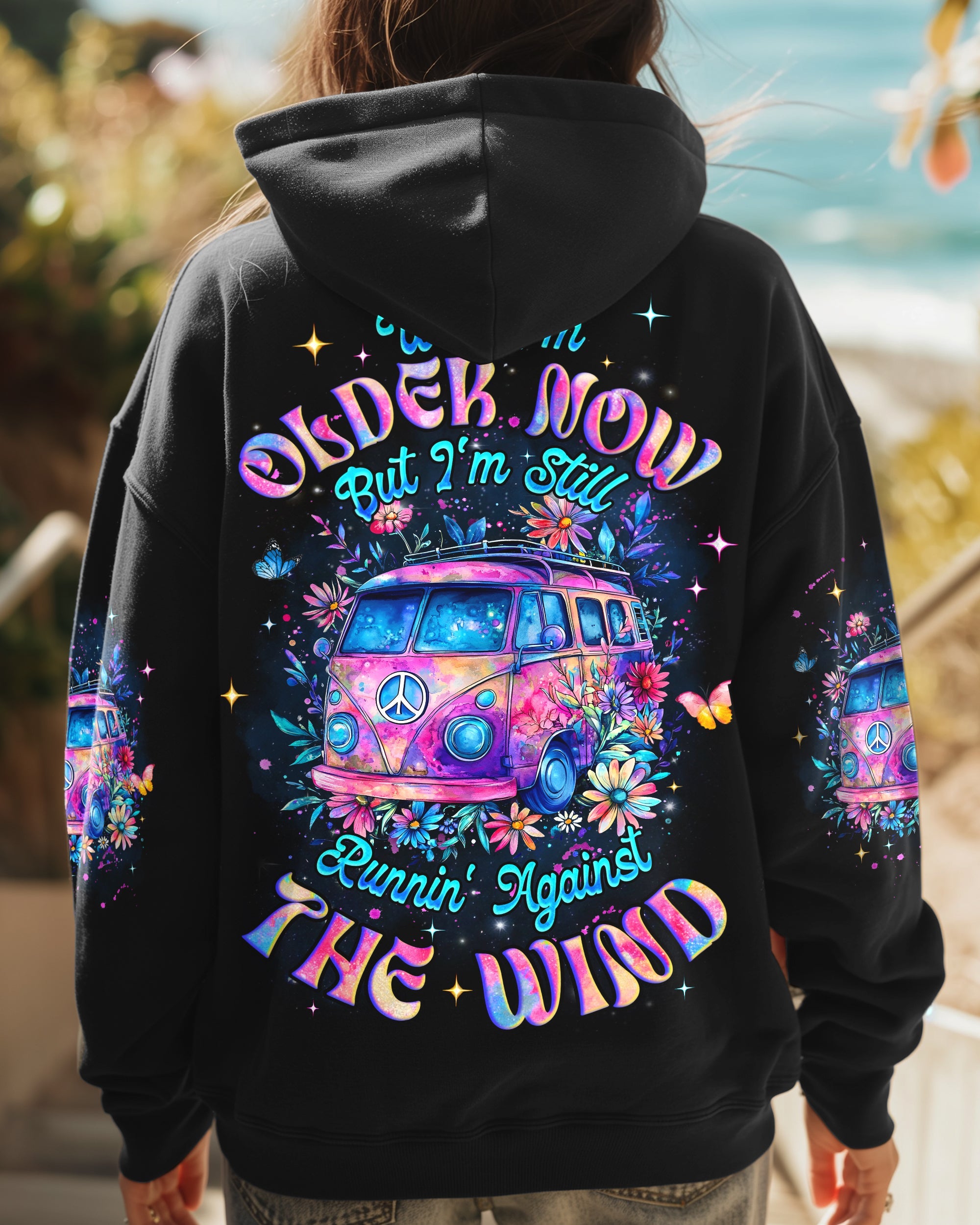 Older Now But Im Still Runnin_E2_80_99 Against The Wind Retro Floral Car AOP Shirts _1_ 93yQQ