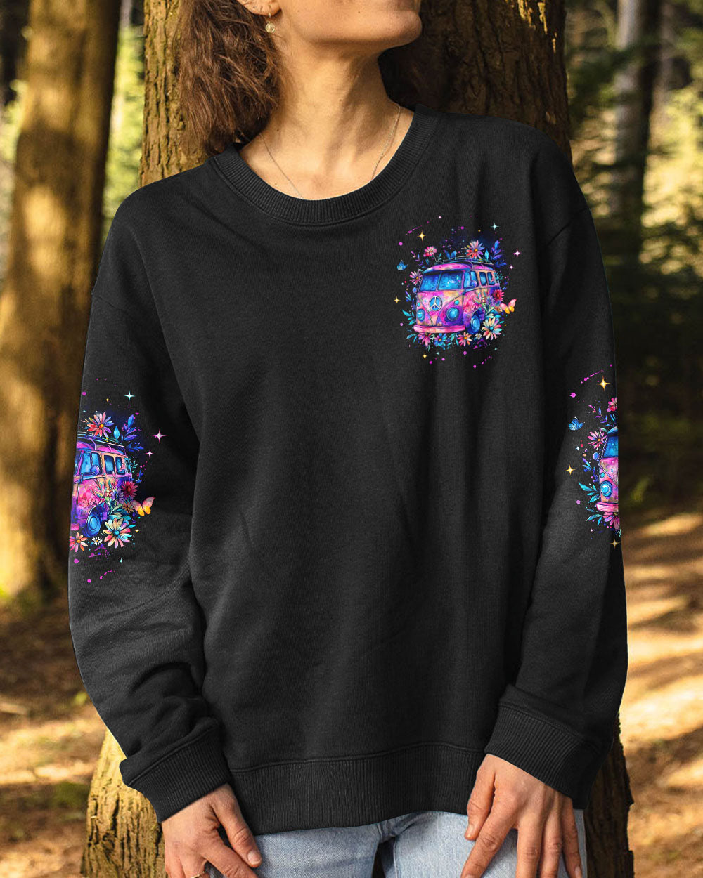 Older Now But Im Still Runnin_E2_80_99 Against The Wind Retro Floral Car AOP Shirts _2_ KFCOb