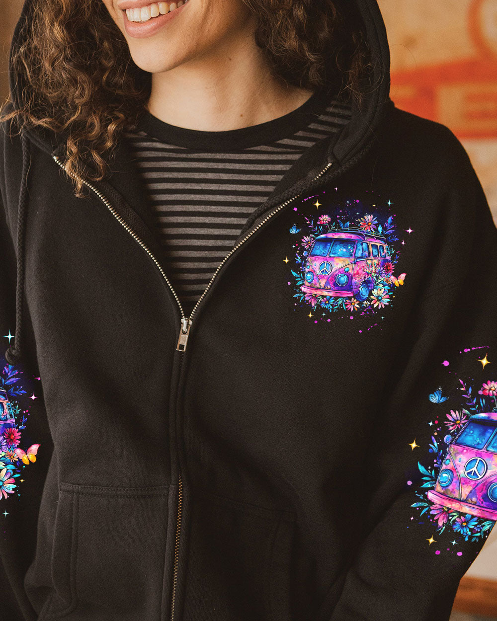 Older Now But Im Still Runnin_E2_80_99 Against The Wind Retro Floral Car AOP Shirts _4_ P2v5n