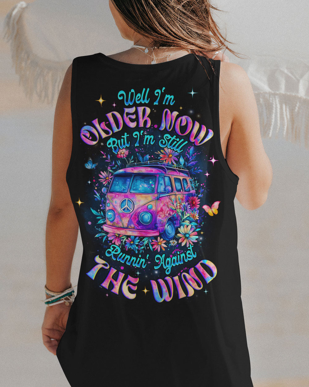 Older Now But Im Still Runnin_E2_80_99 Against The Wind Retro Floral Car AOP Shirts _7_ ooSJS