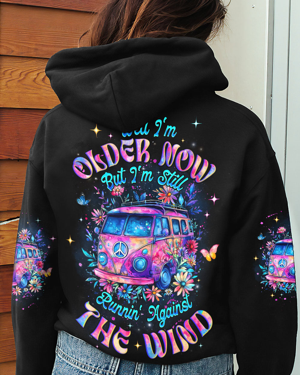 Older Now But Im Still Runnin_E2_80_99 Against The Wind Retro Floral Car AOP Shirts _8_ z6GQ6
