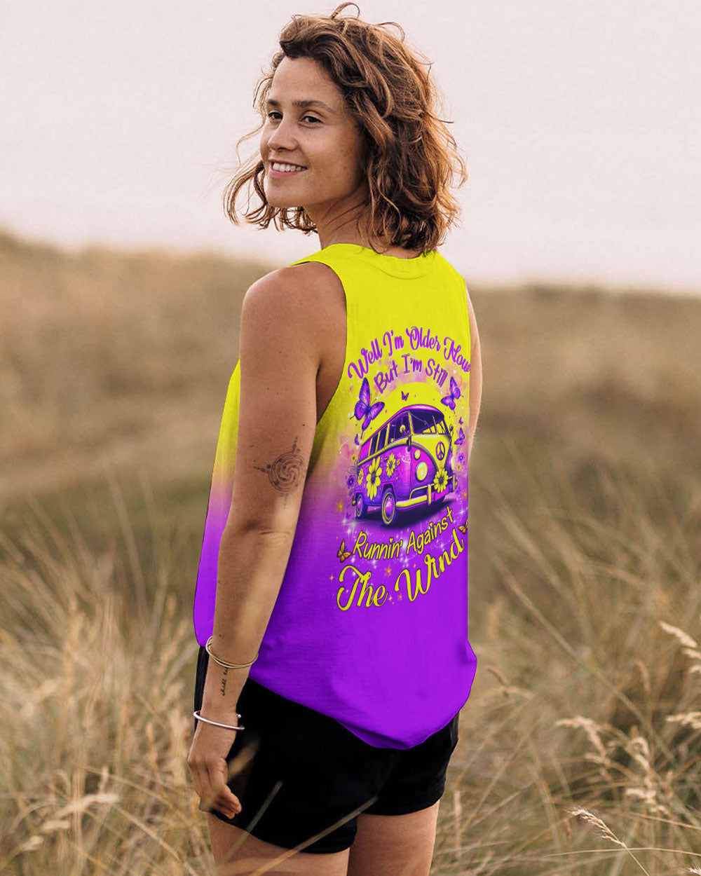 Older Now But Im Still Runnin_E2_80_99 Against the Wind Colorful Peace Bus AOP Shirts _11_ i9cre