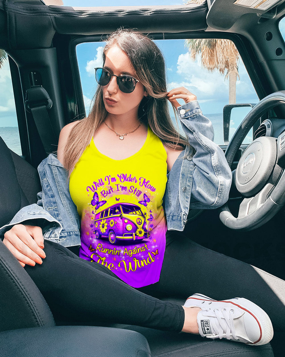 Older Now But Im Still Runnin_E2_80_99 Against the Wind Colorful Peace Bus AOP Shirts _9_ 0iikG