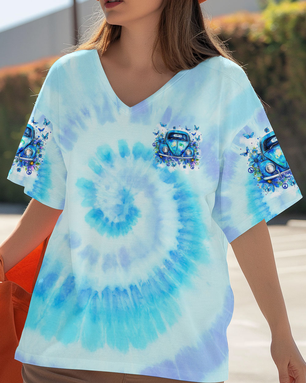 Older Now But Im Still Running Against The Wind Blue Tie Dye Retro Car AOP Shirts _11_ DNL5B