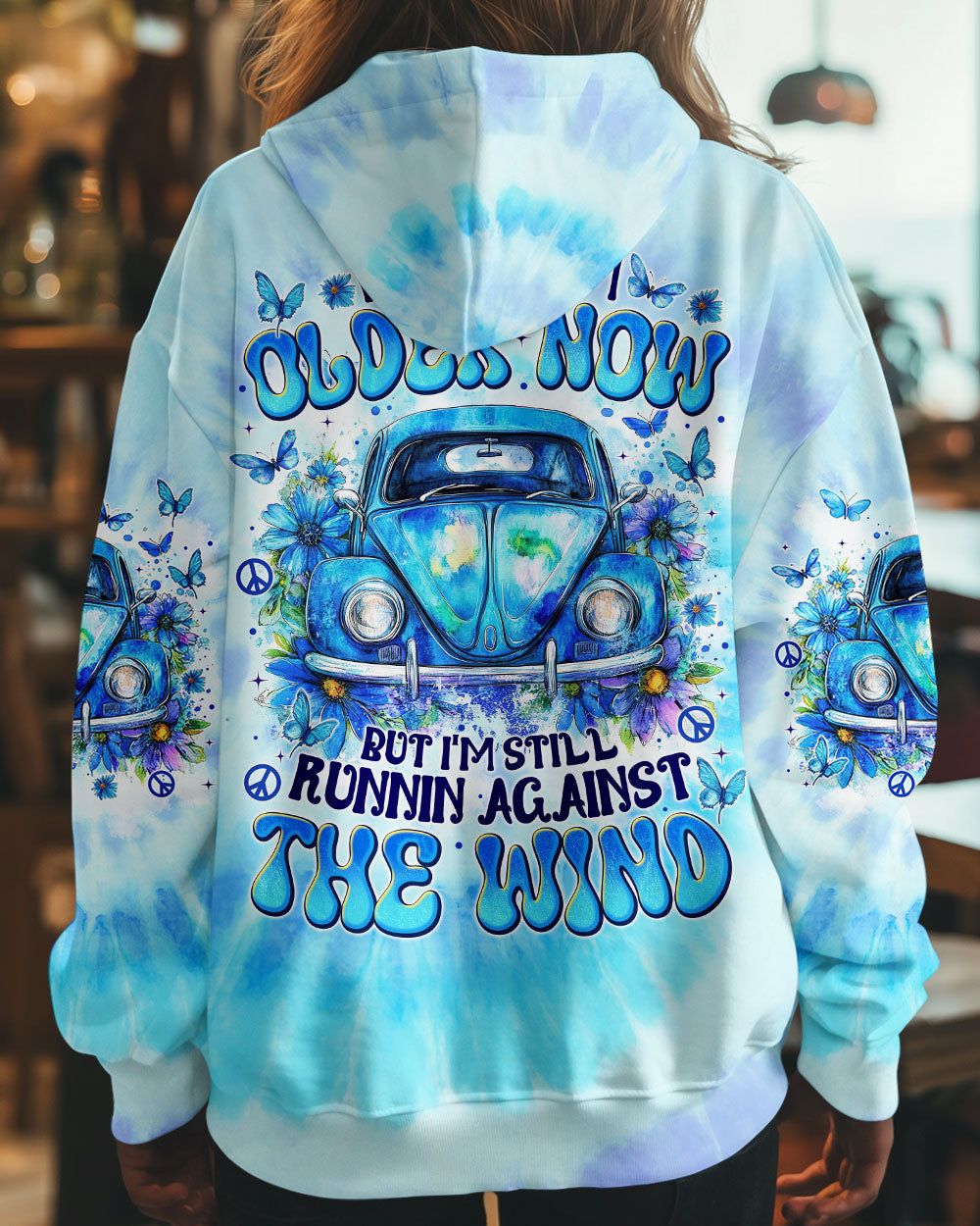 Older Now But Im Still Running Against The Wind Blue Tie Dye Retro Car AOP Shirts _1_ 6b5tj