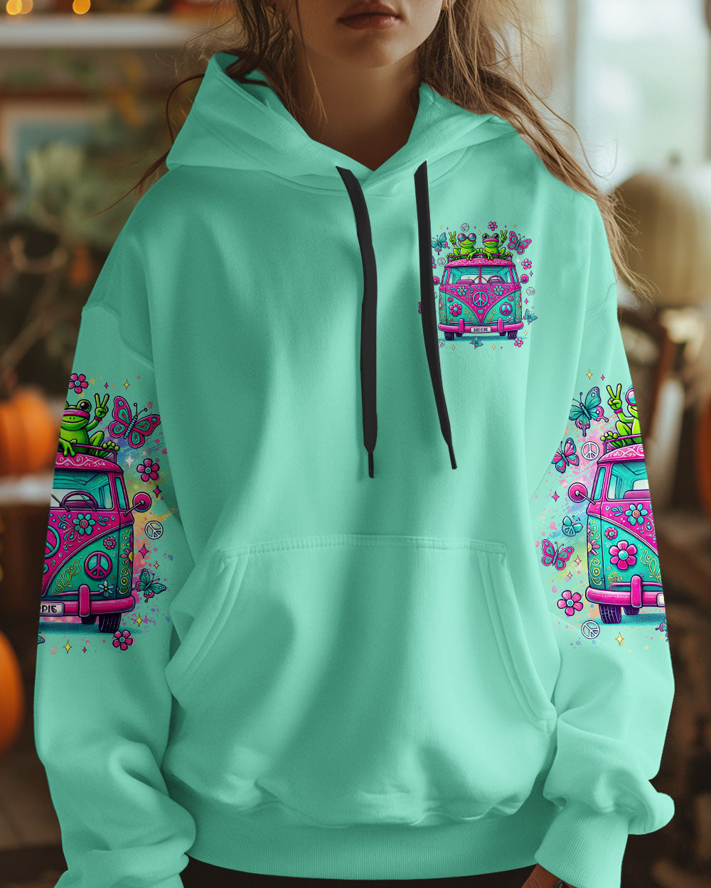 Older Now But Im Still Running Against The Wind Funny Hippie Frog Van AOP Shirts _4_ PjyVJ