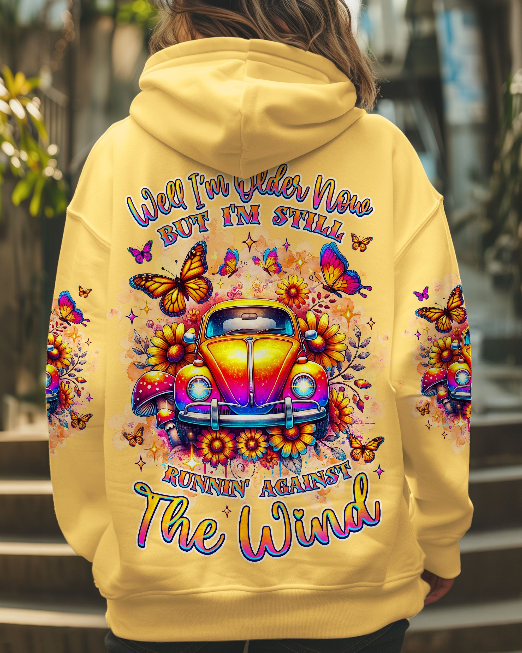 Older Now But Im Still Running Against The Wind Hippie Beetle Car AOP Shirts _1_ 66h4X