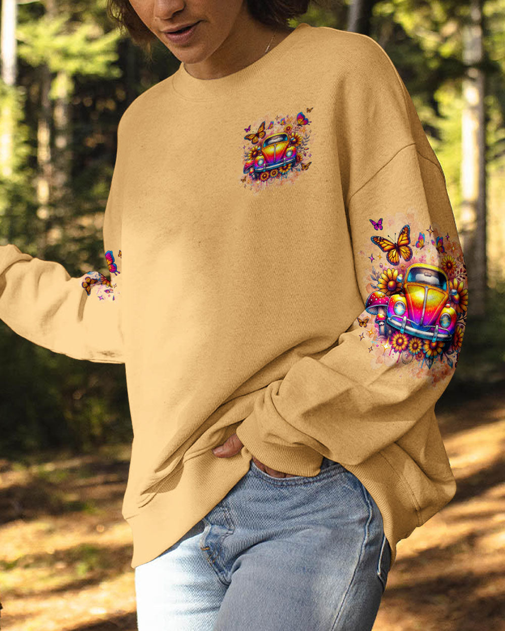 Older Now But Im Still Running Against The Wind Hippie Beetle Car AOP Shirts _2_ sZ0pQ