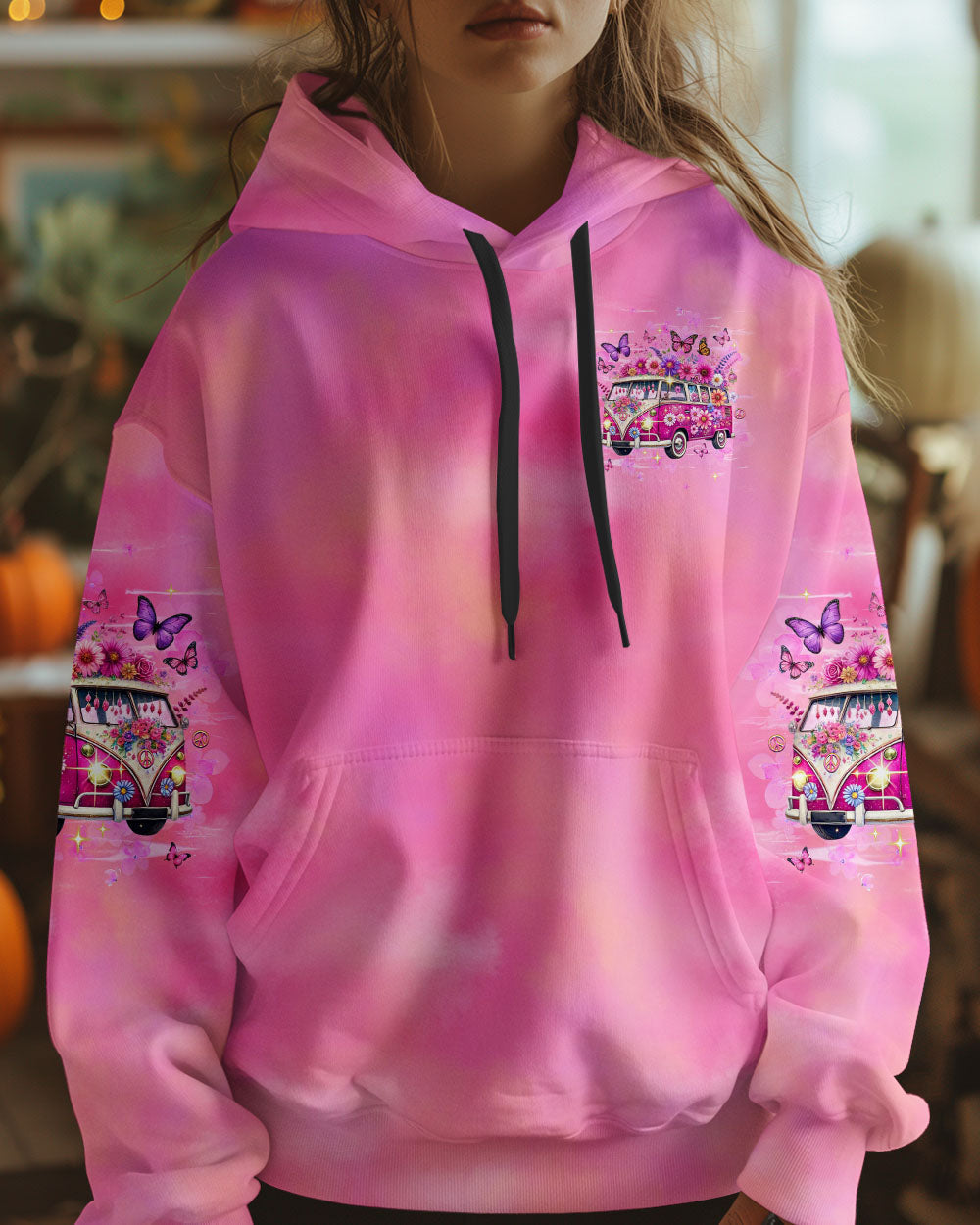 Older Now But Im Still Running Against The Wind Pink Hippie Van AOP Shirts _14_ eEFVX