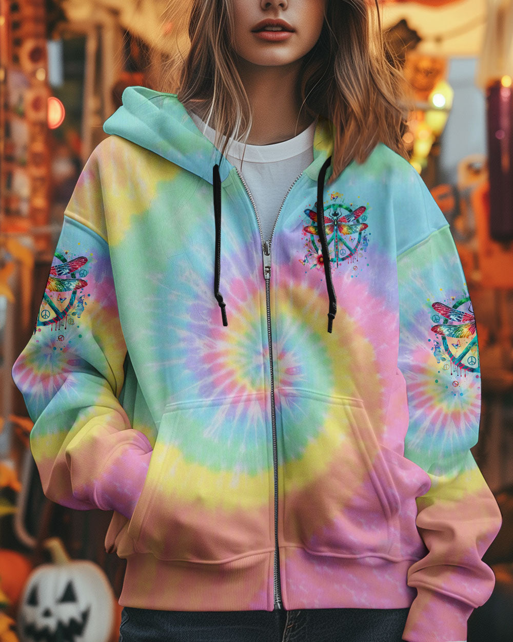 Older Now But Im Still Running Against The Wind Tie Dye Colorful Dragonfly AOP Shirts _11_ YLVVG