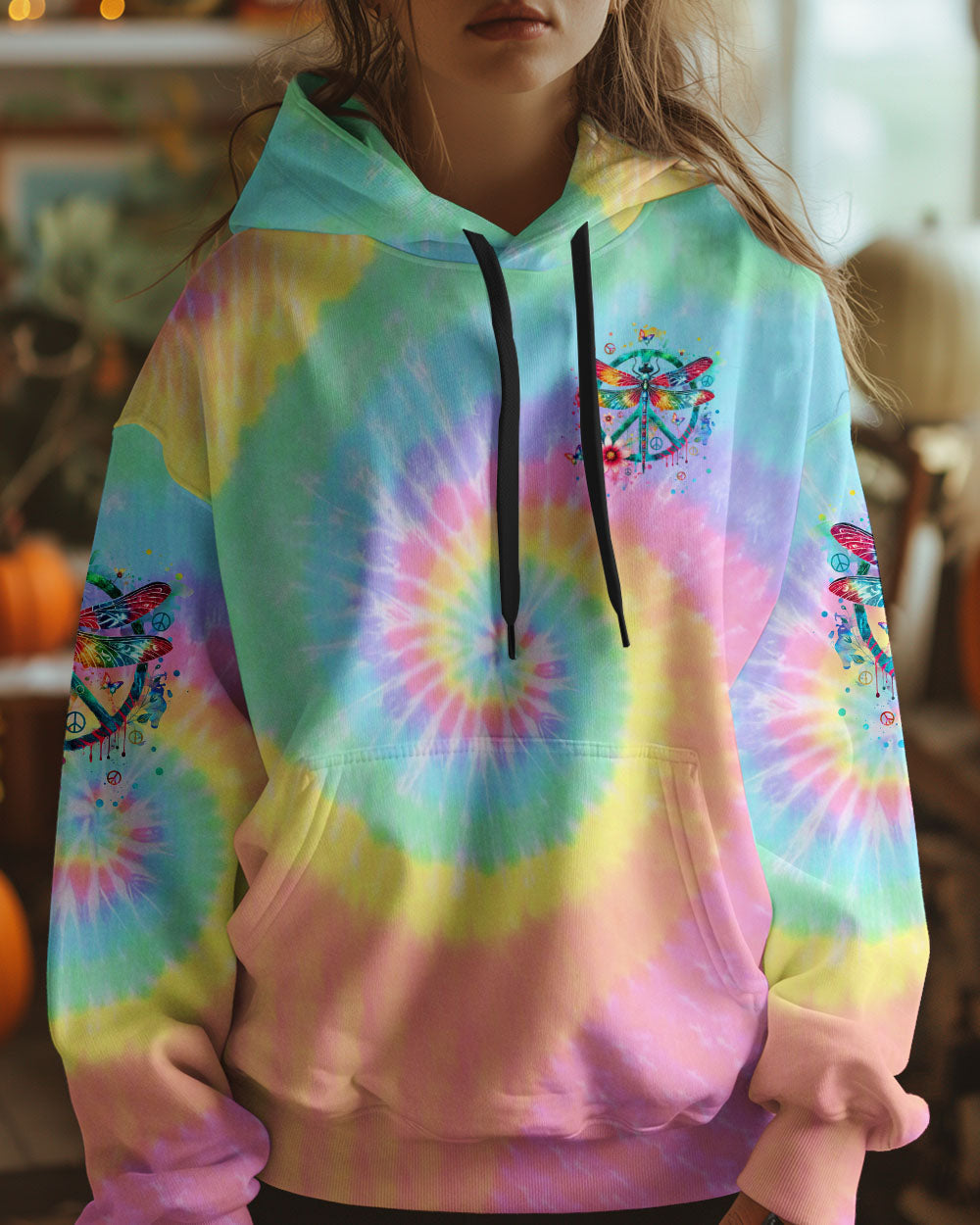 Older Now But Im Still Running Against The Wind Tie Dye Colorful Dragonfly AOP Shirts _7_ KwvG6