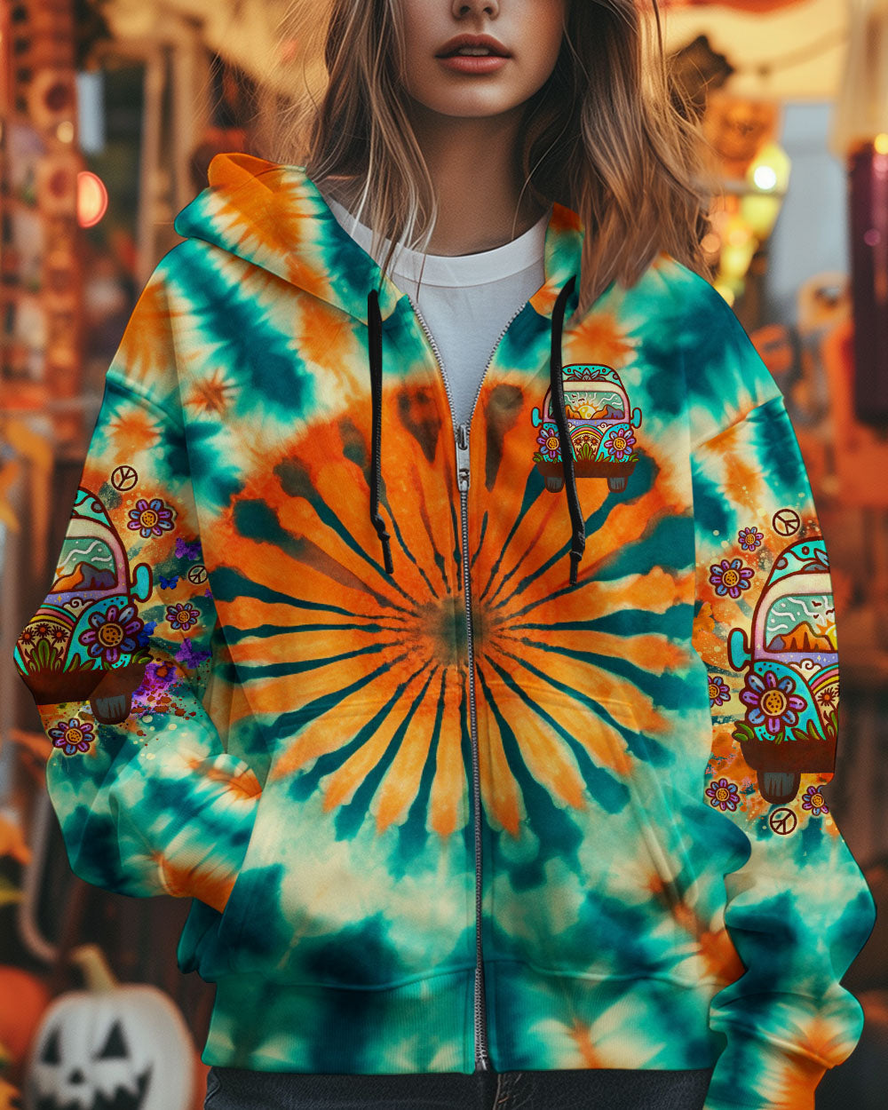 Older Now But Im Still Running Against The Wind Tie Dye Hippie Van AOP Shirts _4_ 9ZBuh