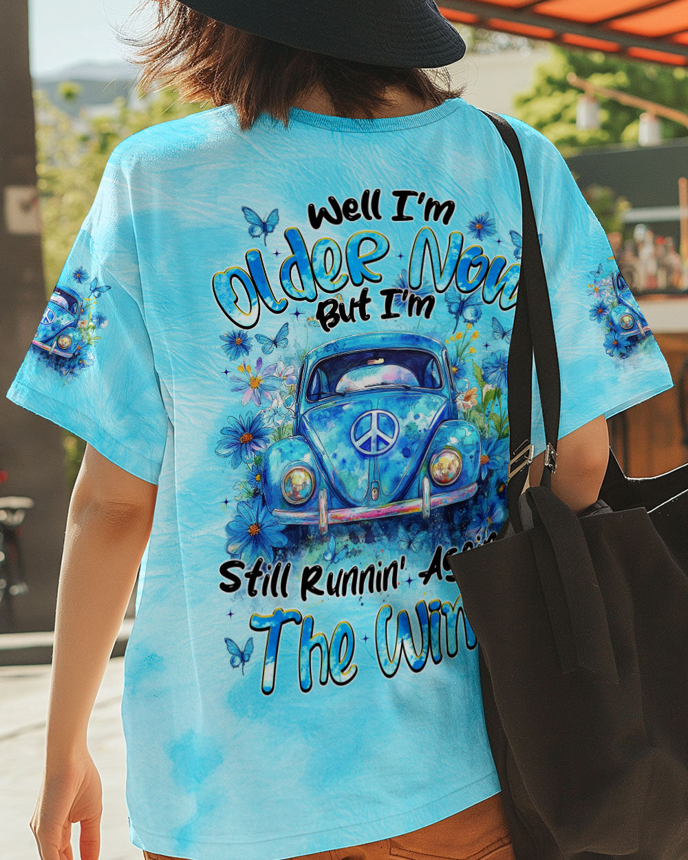 Older Now But Im Still Running Against The Wind Watercolor Blue VW Beetle AOP Shirts _12_ 7MgJH