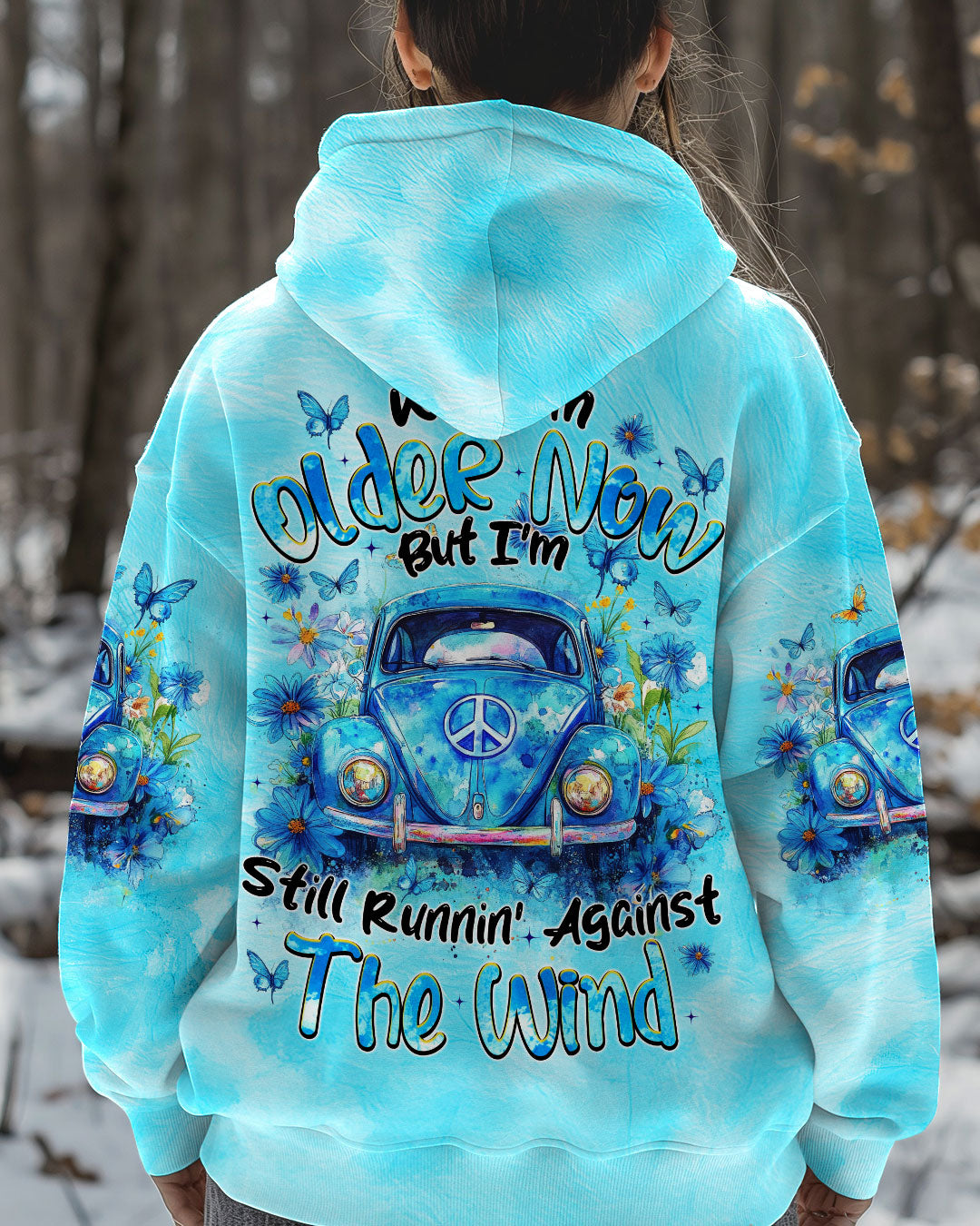 Older Now But Im Still Running Against The Wind Watercolor Blue VW Beetle AOP Shirts _1_ A06hL