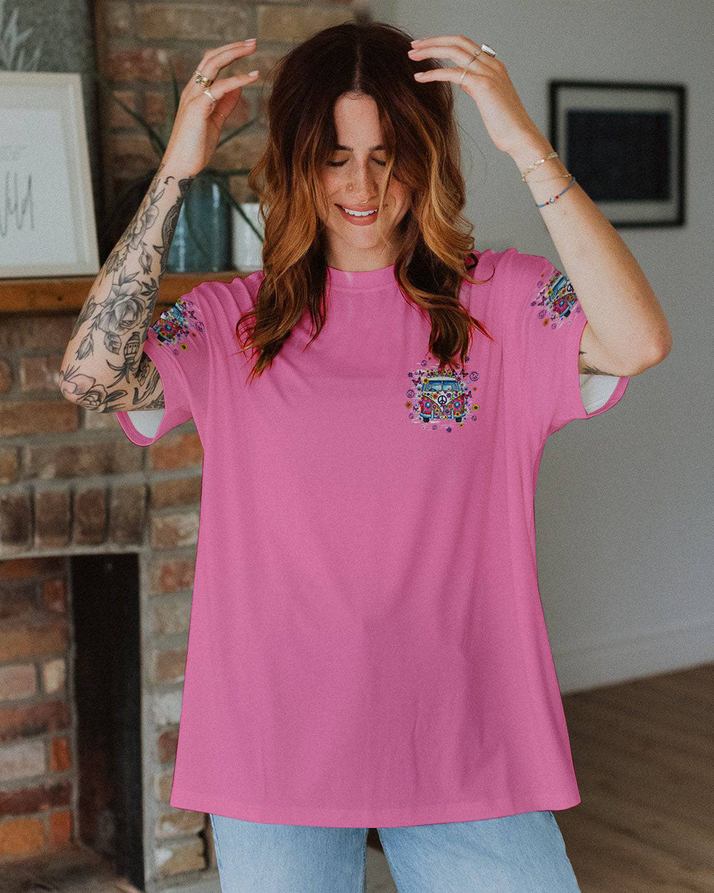 Older Now But Im Still Running Against the Wind Hippie Van Retro AOP Shirts _10_ pMewE