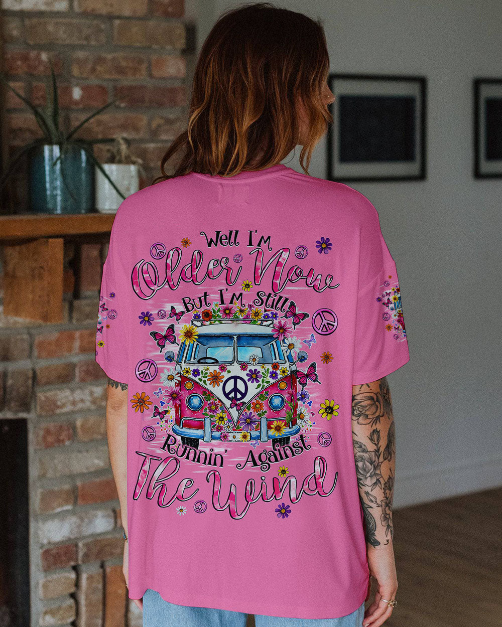 Older Now But Im Still Running Against the Wind Hippie Van Retro AOP Shirts _11_ GjBtB