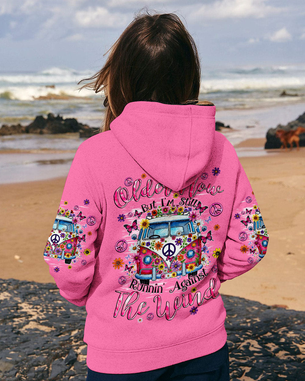 Older Now But Im Still Running Against the Wind Hippie Van Retro AOP Shirts _9_ gQWcl