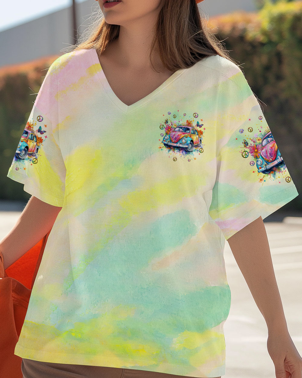 Older Now But Im Still Running Against the Wind Retro VW Beetle Tie Dye AOP Shirts _11_ QeIBA