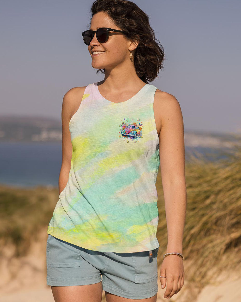 Older Now But Im Still Running Against the Wind Retro VW Beetle Tie Dye AOP Shirts _6_ gi8tj