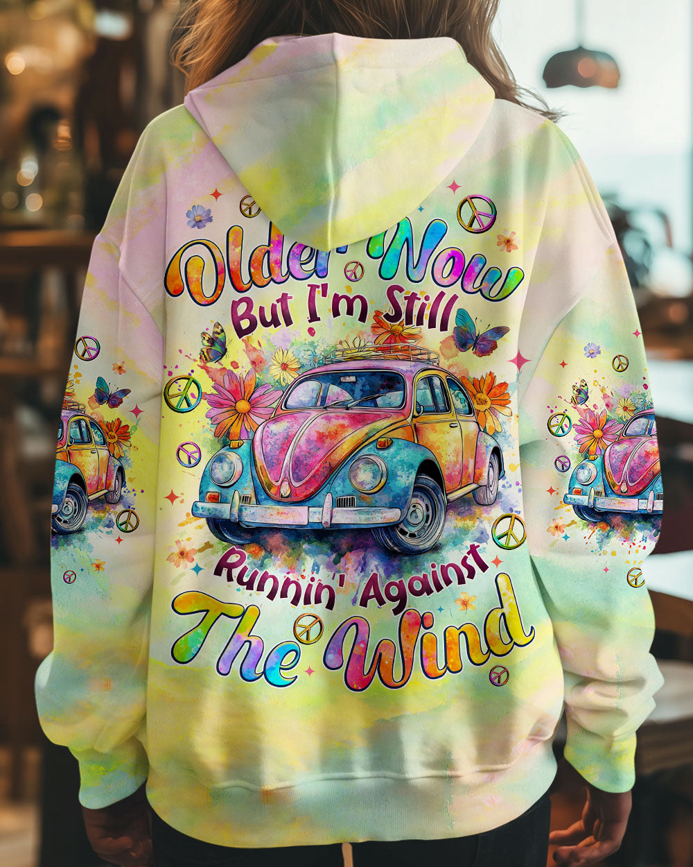 Older Now But Im Still Running Against the Wind Retro VW Beetle Tie Dye AOP Shirts _8_ rvBss